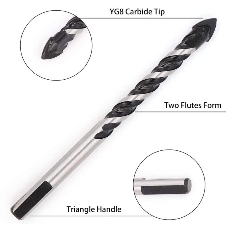 Triangular handle multifunction drill bits